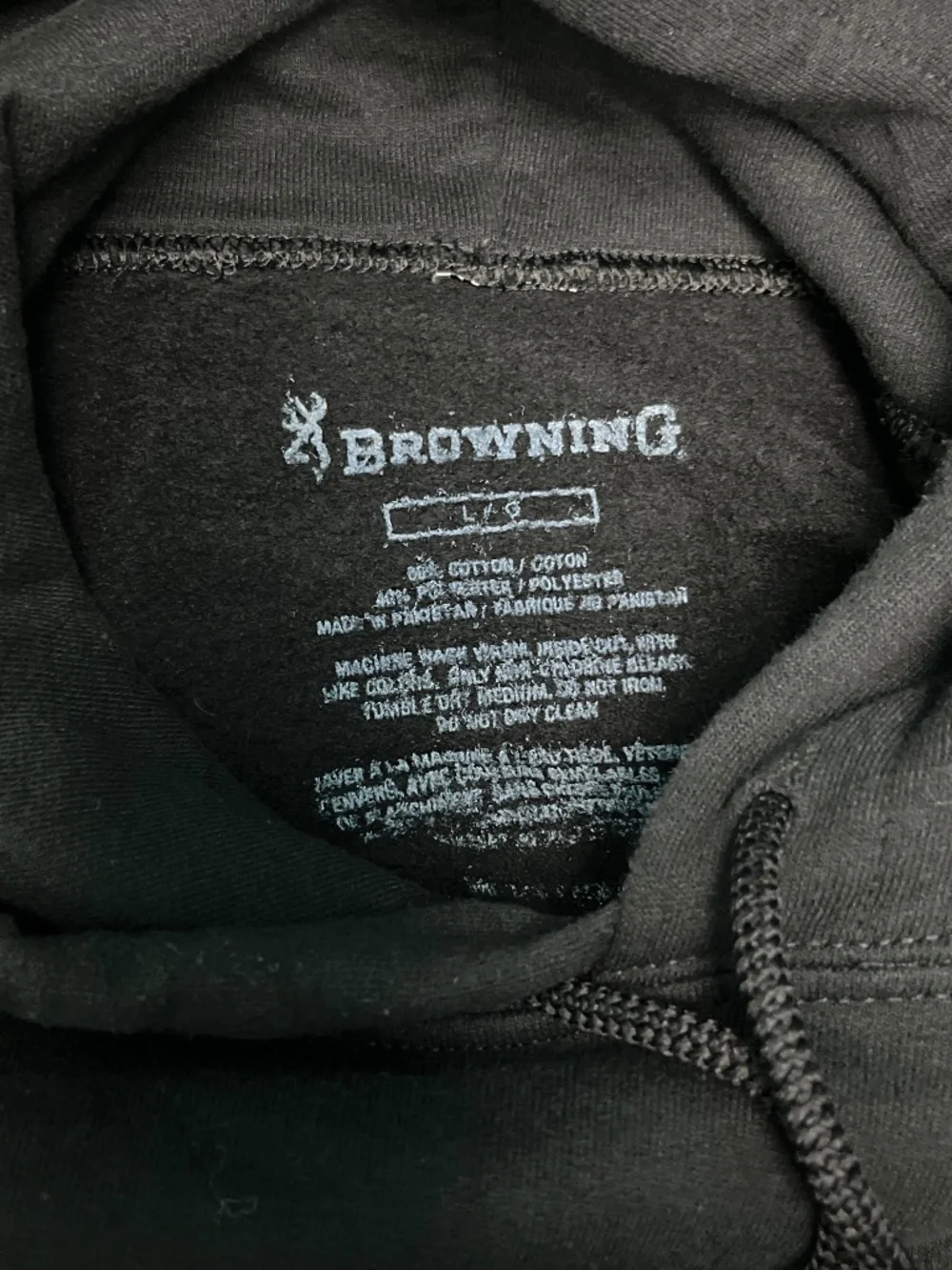 Browning sweatshirt hoodie with front pocket - Picture 4 of 4